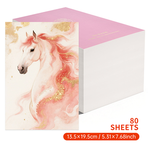 Bloc de papier écologique de qualité supérieure, 300g, texture fine, 80 feuilles, motif trèfle à quatre feuilles, phosphorescent, <span class=keywords><strong>aquarelle</strong></span>, plusieurs tailles disponibles - Product Image 1