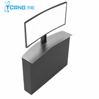 Elevador de TV oculto con Control por aplicación, elevador de Plasma curvo motorizado, montaje de TV, con 3 años de garantía, 32-50 pulgadas