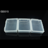 Hameçon pour boîte à batterie, boîte en plastique PP, tailles intérieures 52*42*12mm pouvant être attaché dans une série, lame, crochet de poisson, outil en plastique