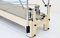 Appareil de Pilates Reformer Maple avec tour complète pour la maison, équipement de fitness favorisant la force du tronc et la flexibilité