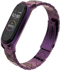 Correa de Acero Inoxidable para <span class=keywords><strong>Mi</strong></span> Band 5, Pulsera de Metal Compatible con Xiaomi Band4 3, Versión Global - Product Image 3