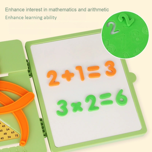 Boîte d'apprentissage des mathématiques interactive, jeu <span class=keywords><strong>de</strong></span> <span class=keywords><strong>société</strong></span> éducatif Montessori pour enfants, addition, multiplication, arithmétique, préscolaire - Product Image 3