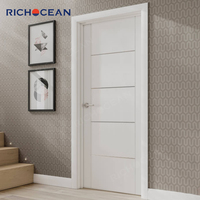 Portes intérieures en bois massif composite de haute qualité RICHOCEAN, portes battantes insonorisées pour chambre à coucher