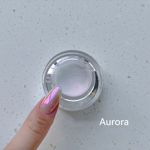 Polvo Mágico para Uñas Efecto Espejo, Alta Calidad, Nuevo Material PET Aurora Plateado, Realza las Uñas con Brillo Lunar y Efecto Cielo Estrellado, Colores Mezclados - Product Image 5