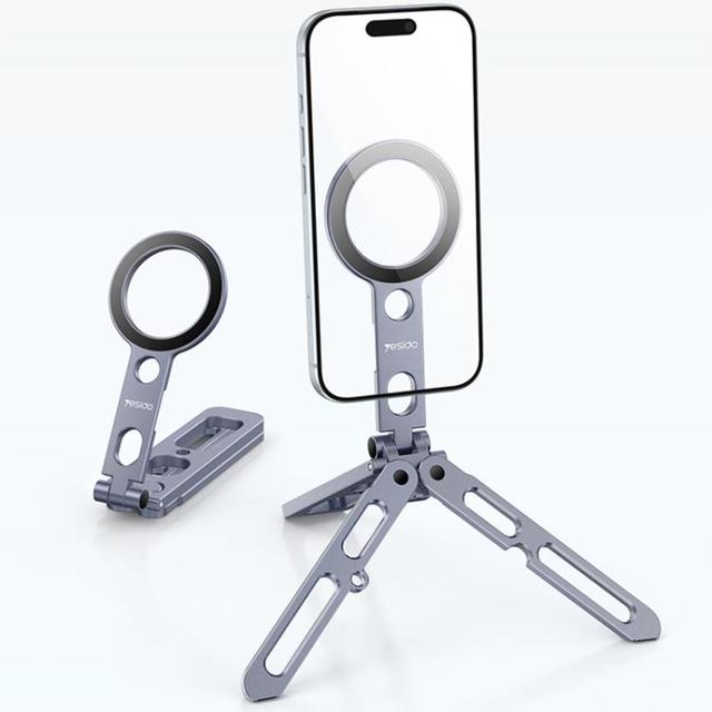 Wholesale Price Yesido C231 Portable Folding Aluminum Alloy Tripod Desktop Magnetic Phone Selfie Stick Holder