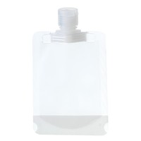 Bolsa Transparente Ecológica Desechable para Viajes, Subenvasado de Líquidos, Impresión por Grabado, para Cuidado de la Piel, Cosméticos, Champú, Loción