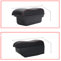 Accessoires d'intérieur de voiture nouvelle boîte de rangement d'accoudoir de voiture en Fiber de carbone véritable