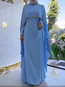 En stock – Nouvelle Abaya musulmane islamique haut de gamme en <span class=keywords><strong>satin</strong></span> respirant, <span class=keywords><strong>robe</strong></span> traditionnelle élégante à manches longues, longueur ras du sol, style <span class=keywords><strong>robe</strong></span> de bal - Product Image 4