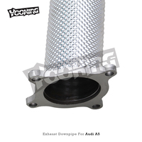 Tuyau d'échappement direct en acier inoxydable AUTO pour Audi A5 2.0T 8W 2021-2023, tuyau d'échappement avant avec OPF