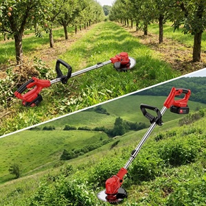 Tagliaerba a Batteria al Litio 21V, Decespugliatore, Tagliabordi, Attrezzo <span class=keywords><strong>da</strong></span> <span class=keywords><strong>Giardino</strong></span> Telescopico Regolabile - Product Image 6