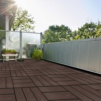 Vevor — panneau solaire de bricolage écologique, carreaux de sol, carreaux de toit résistants aux intempéries, facile à installer, pont imbriquable en composite WPC