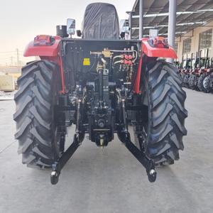 Red 4WD Wheel Tractor TT604 Gear Drive Farm Machinery High Productivity Engine Powered - Product Image 5
