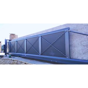 Portail coulissant électrique à <span class=keywords><strong>suspension</strong></span> cantilever, coupe-vent et sécurisé pour jardin, sans rail, avec télécommande - Product Image 5