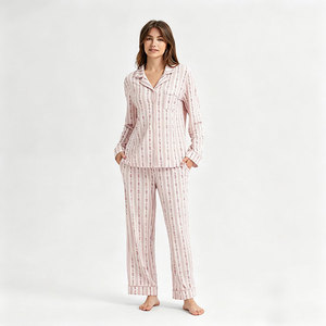 Women's Pajama Viscose From Bamboo Loungewear Oem Manufacturer Custom Print Women's Pajamas Sets wholesale Modal <b>Pyjamas</b> Sets - Product Image 4