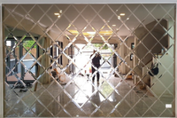 Tuiles de miroir d'argent de mur de combinaison sans cadre de style nordique explosif