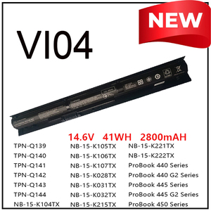 Batería para portátil VI04 para HP ProBook 440 450 455 G2 2600mAh, batería de repuesto CE RoHS de alta calidad, venta al por mayor - Product Image 2