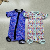 Pyjama court à manches courtes pour bébé, motif singe et banane, collection printemps, motif animalier, vente flash