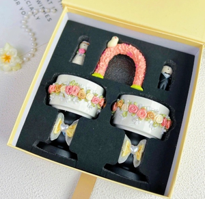 Coffret Cadeau de Bougies Parfumées d'Aromathérapie de Luxe pour Jardin Romantique – Parfums Pêche Blanche, <span class=keywords><strong>Oolong</strong></span> et Jasmin – Idéal pour Mariage et Fiançailles - Product Image 2