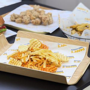 Empaquetado de Papel para Alimentos con Recubrimiento de PE, Biodegradable, Ecológico, Desechable, Resistente a la Grasa, para Comida Rápida, Pollo Frito y Sándwiches - Product Image 2
