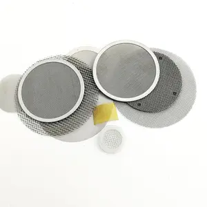 Disco de filtro circular de malla de acero inoxidable, 60, 40 y 20 micras