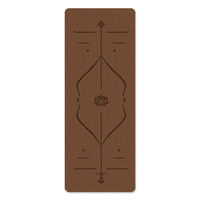 Tapis de yoga en fibres de coco PU de 80 cm de large, 5 mm d'épaisseur, antidérapant, mat, professionnel, pour femmes, fitness, usage domestique