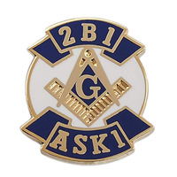 Masonic Pin kerah Lapel kerajinan logam Pin Enamel lembut kustom murah kualitas tinggi untuk hadiah