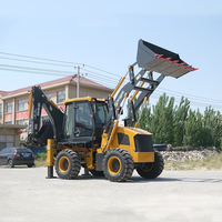 Chargeuse-pelleteuse avec chargeur frontal, excavatrice, chargeuse compacte