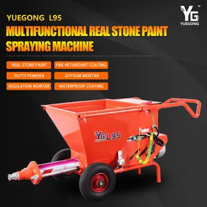 YG 220V 2.2KW Stone Paint Spraying Machine Thin Fire Retardant Mortar Sprayer L95