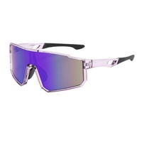 Lunettes de soleil de cyclisme, nouvelle mode européenne et américaine, monture large, unisexe, colorées, pour l'extérieur, lunettes de montagne, protection UV400