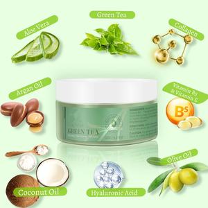 Masque d'argile au thé vert de marque privée hydrater la peau nettoyant minimiser les pores contrôle huile anti-imperfections points noirs acné masque facial - Product Image 2