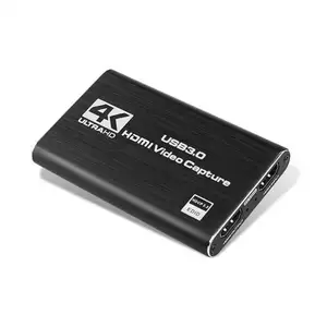 USB 4K 60Hz فيديو بطاقة التقاط الصوت والفيديو HD-MI-متوافق 1080P ل عبة تسجيل لوحة لايف صندوق تدفق الصوت USB 3.0 المنتزع ل PS4 كاميرا