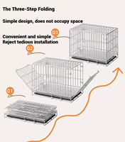 FishPrincess grandes caisses de chat en fil de métal Durable pliable en fer chenils pour animaux de compagnie Offre Spéciale Cages pour chiens avec emballage de boîte au meilleur prix