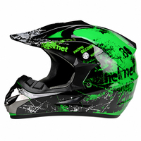 Casque de moto tout-terrain pour adulte homologué DOT, coque ABS, casque intégral pour motocross, moto tout-terrain, VTT