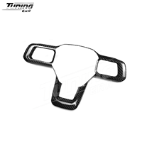 Finitions intérieures en fibre de carbone véritable pour Mustang S650 GT Eco Dark Horse 2024+ Pièces complémentaires non en PVC ou ABS avec motif en fibre de carbone