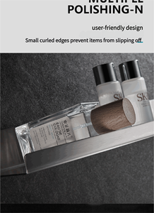 Chất lượng cao <span class=keywords><strong>2</strong></span>-Tier thép không gỉ Wall Mount vòi hoa sen Organizer giá lưu trữ phòng tắm kệ với tường Bracket - Product Image 4