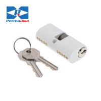 Cylindre de serrure de porte intérieure universel en alliage d'aluminium et laiton, avec bouton à clé, pour maison et appartement - Vente en gros à prix réduit