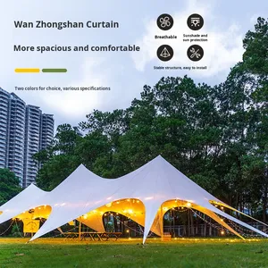 Carpa Exclusiva para Campamento Wanzhongshan con Toldo Grande de Ocho Patas, Techo Simple, Doble o Triple, Modelo Cloud Top 900D Impermeable - Product Image 5