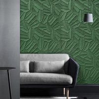 Panneaux muraux imperméables en forme de feuille de bananier et de pierre tendre pour mur d'art intérieur et extérieur avec fonction ignifuge et étanche à l'humidité
