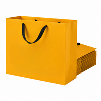Sac d'emballage en kraft imprimé sur mesure avec logo et poignée, idéal pour la vente à emporter, le commerce de détail et la promotion de marque