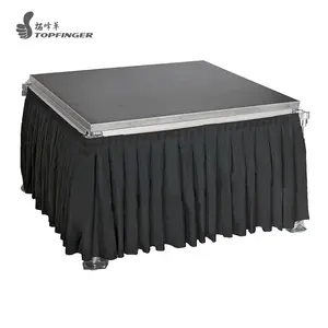 Mini plataforma de palco para venda, plataforma de madeira barata usada barata banquete riser portátil palco de eventos ao ar livre para venda