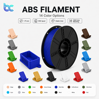 Filamen Printer 3D Becreative ABS Grosir 1.75mm 1KG Kekuatan Tinggi Tahan Panas Kompatibel dengan Extruder Direct Drive Bowden