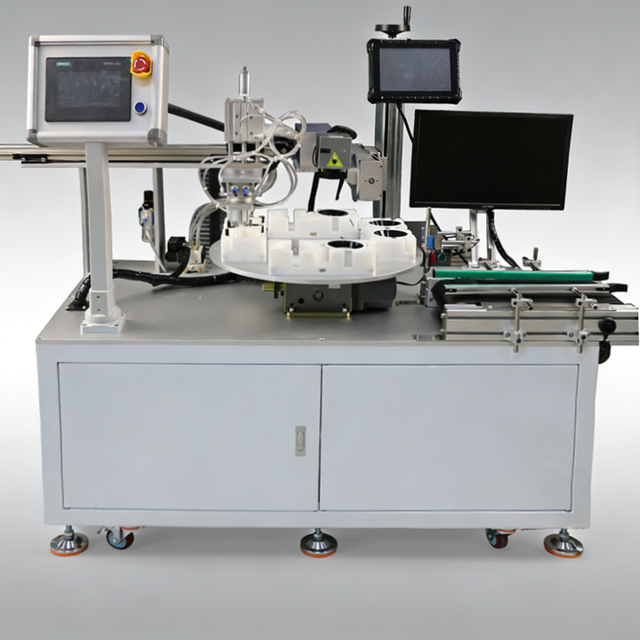 Automatic Rotary Positioning Coding Machine for LED Lamps High Precision Rotating Marking Equipment for LED Bulb Production