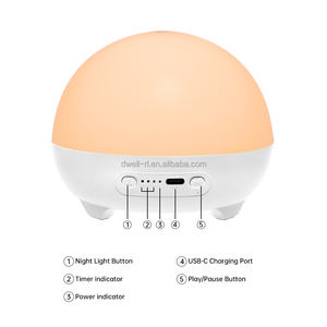 Machine à bruit blanc intelligente avec Wi-Fi et lumière RVB pour un sommeil réparateur |   Minuteur à 34 sons apaisants et verrouillage enfant pour bébés et adultes - Product Image 3