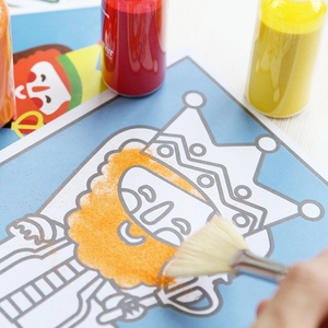 <span class=keywords><strong>ภาพ</strong></span>วาดทราย DIY สีสันสดใสสร้างสรรค์เด็กภาพศิลปะทรายของเล่นงานฝีมือแฮนด์เมด - Product Image 5
