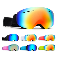 Lunettes de ski pour enfants, protection UV400, double anti-buée, résistantes à l'eau, respirantes, pour sports d'hiver en plein air