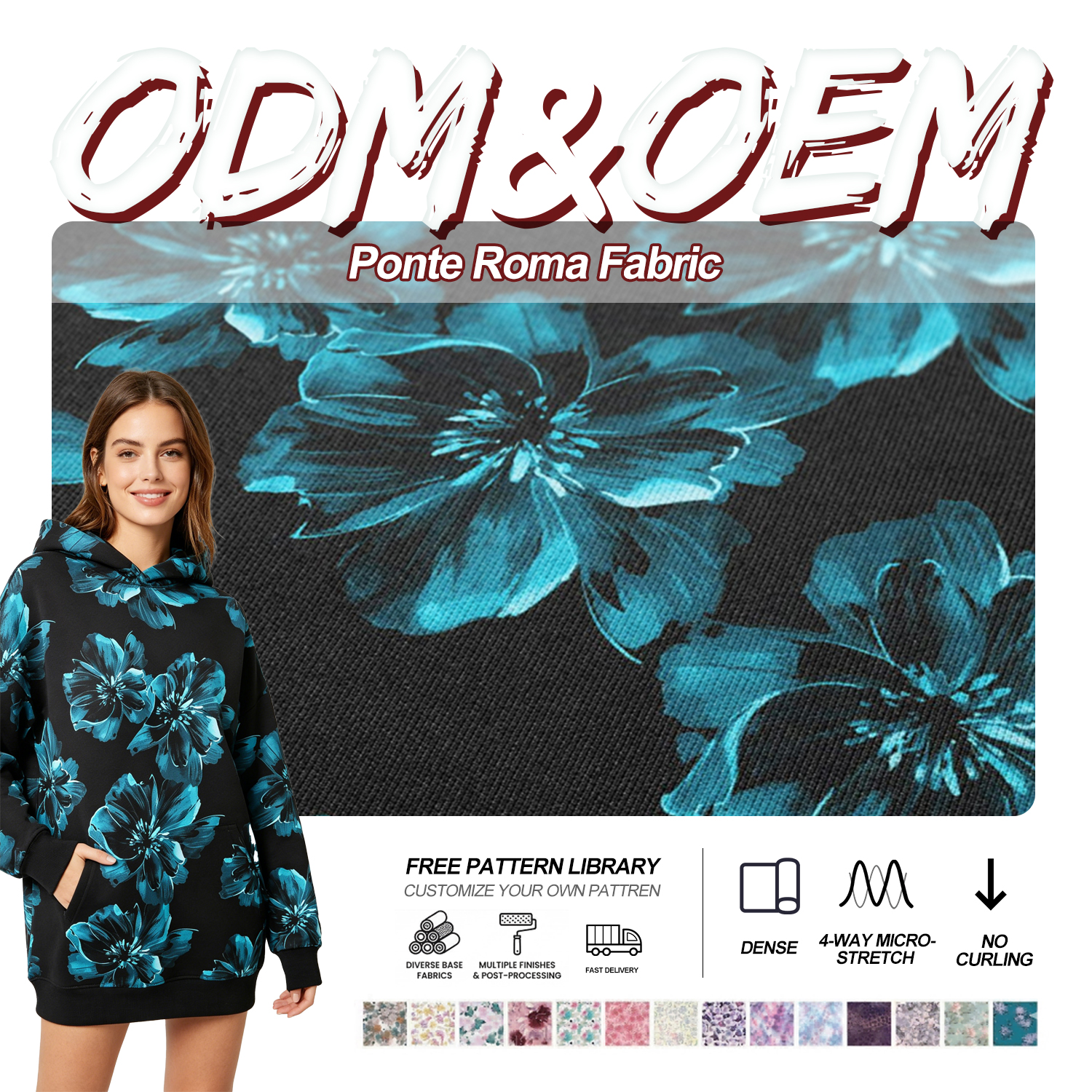 Rayon Nylon Jersey Knit Fabric for Flowy Shirts Blazers Fabric Wholesalers Custom Print by Roll Factory Apparel Orders
