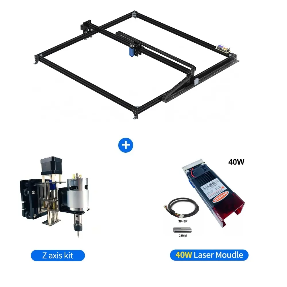 100Cm * 100Cm 2 Axis CNC Mini DIY Lazer Mesin Ukiran Cutter Engraving Mesin Semua Bingkai Logam Benbox GRBL