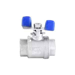 วาล์วลูกบอลผีเสื้อแบบสองชิ้นทำจากสแตนเลส304ที่จับท่อน้ำ<span class=keywords><strong>4</strong></span>/6เครื่องมือฮาร์ดแวร์ DN15 - Product Image 5