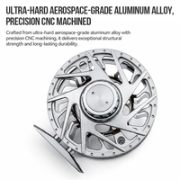 Carrete de Pesca de Aluminio Mecanizado por CNC Personalizado al por Mayor, 2+1BB, Bobina Grande, Ligero, para Agua Salada y Dulce, para Trucha y Lubina