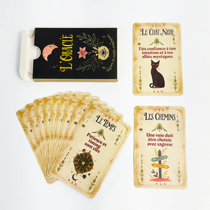 Cartes Oracle à Marque Blanche avec Dorure à Chaud, Cartes de Divination Récréative pour l'Auto-Confiance, Cartes de Tarot Magiques Lunaire avec Boîte Pliante - Product Image 2